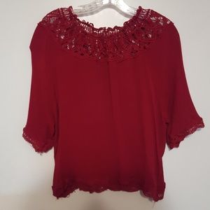 Red blouse